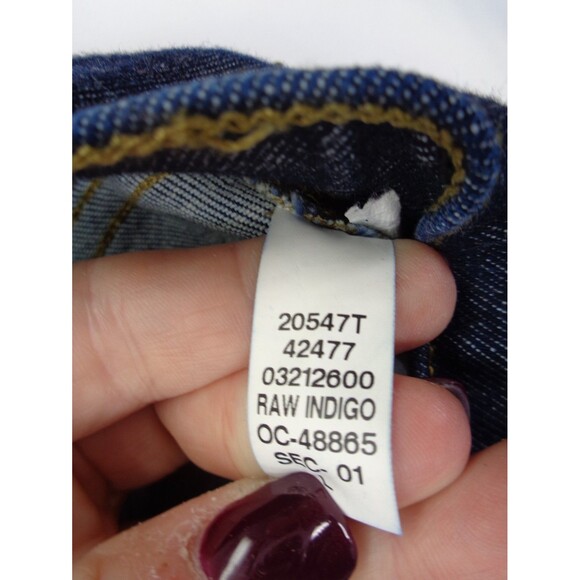 Spanx Wide Leg Pull On Jeans Size Large Tall Raw Indigo 20547T - Picture 12 of 12